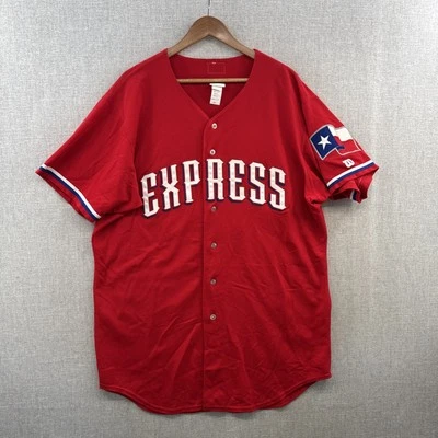 Wilson Round Rock Express Baseball Jersey Mens 48 +2 Red Minor League USA Adult - Image 1 of 4