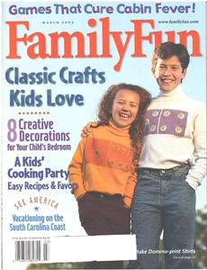 FAMILY FUN Magazine March 2003 Kids Cooking Party Recipes Favors Bedroom Decor - Bild 1 von 4