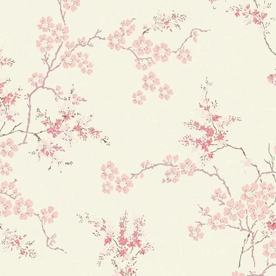 Laura Ashley Oriental Blossom Blush Wallpaper - Image 1 of 4