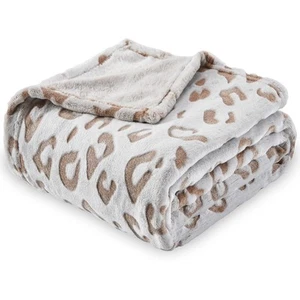 Flannel Fleece Cheetah Print Throw Blanket for Women, Lightweight Super Soft ... - Picture 1 of 7