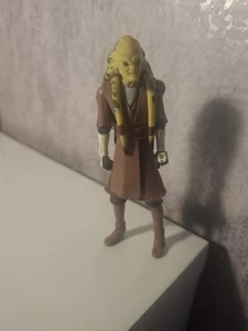 Star Wars 3.75 Action Figure Jedi Kit Fisto Hasbro Used Rare - Picture 1 of 6