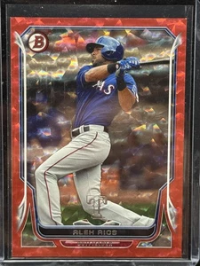 2014 Bowman #89 Alex Rios Red Ice #/25 - Picture 1 of 2