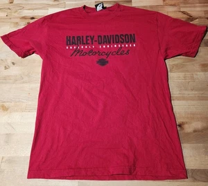 Harley Davidson Shirt Mens Large Red L Roatan Honduras Biker Tee - Picture 1 of 4