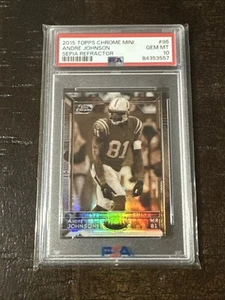 2015 Topps Chrome Mini Sepia Refractor #96 Andre Johnson Hof Pop 2 PSA 10 - Bild 1 von 2
