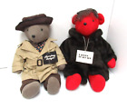 Vtg 1983 North American Bear Co Humphrey Beargart & Lauren Bearcall Lot of 2