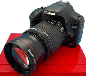 2.2x Telephoto Zoom Lens for Canon EOS Rebel T7i DSLR Camera with 18-55mm Lens - Picture 1 of 8