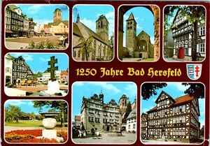 1250 Years of Bad Hersfeld, Germany Multiview Postcard - Picture 1 of 2