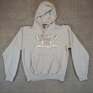 Vintage LSU Big Cotton Gear for Sports Hoodie Heavy Weight Gr. L grau - Bild 1 von 11