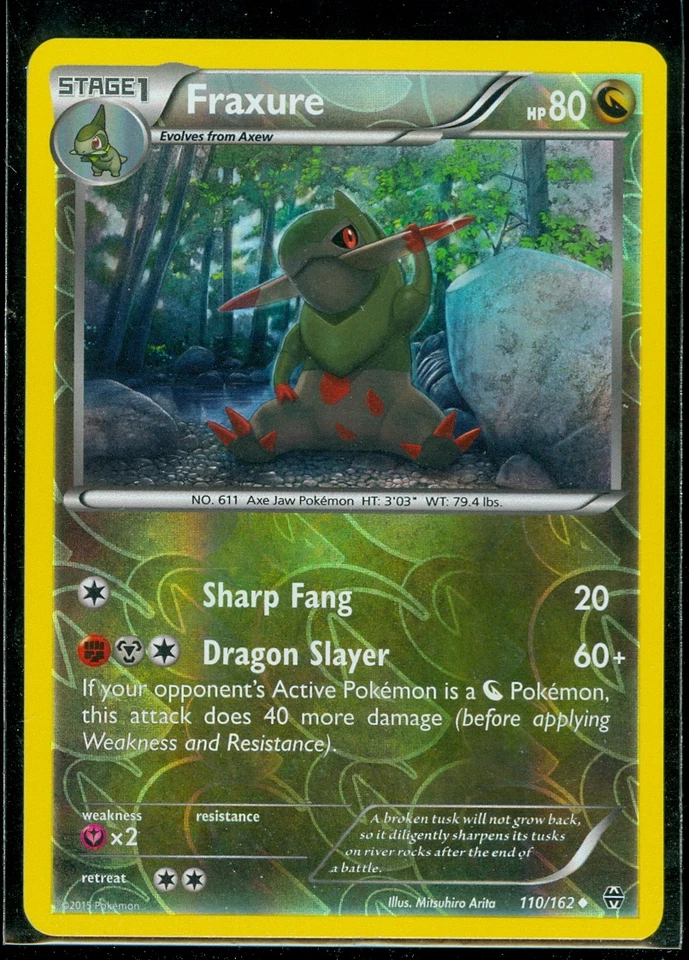 Pokemon FRAXURE 110/162 - XY BREAKthrough - Rev Holo - MINT - Image 1 of 1