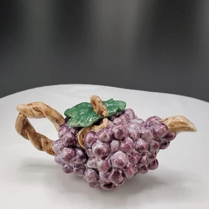 Fitz and Floyd Traubenförmige Miniatur Teekanne Geschenk Galerie 3" hoch lila Früchte - Bild 1 von 7