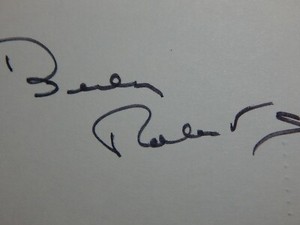 Beverly Roberts Actress/Singer The Singing Kid Signature Autograph Signed Card