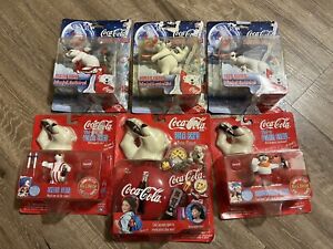 Vintage 1998 Coca Cola New Factory Sealed Toys Lot Of 6 Collectible Polar Bears