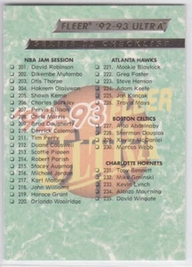 M) 1992-93 Fleer Ultra NBA Basketball Trading Card Series II Checklist #373 - Picture 1 of 2