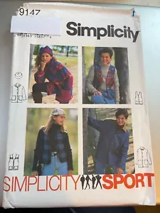 Chaquetas DEPORTIVAS para niños y niñas con patrón de simplicidad 9147 ~ Chaleco y sombrero  - Imagen 1 de 2