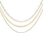 3 Pcs Dainty 14k Gold Dainty Necklaces for Women Trendy, Fashion Choker Necklace