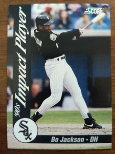 BO JACKSON, 1992 SCORE 90's IMPACT PLAYER #53