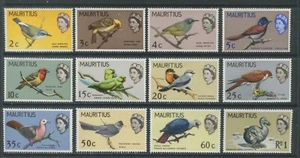 Mauritius QEII 1969 2 cents to 1 rupee mint o.g. hinged - Picture 1 of 1