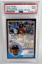 Ozzie Albies 2018 Topps 1983 Topps Black Auto /99 RC PSA 9 Rookie Card - Braves
