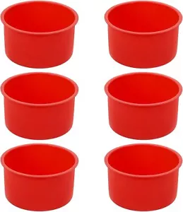 6 Pack 4 Inch Silicone Mini Cake Molds Round Baking Pan Non Stick Bakeware Pan - Picture 1 of 2
