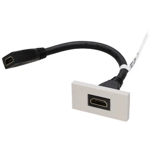 Aura Euro Modul 4K HDMI 60Hz 18Gbps Fly Kabel Panel Halterung Weiß - Bild 1 von 5