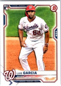 2021 Bowman Luis Garcia RC Washington Nationals #5