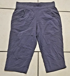 Pantalones Capri Columbia para Mujer L Gris Omni Escudo Cintura Elástica Pull On Rendimiento - Imagen 1 de 6