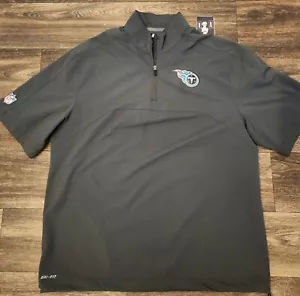 Nike On Field Tennessee Titans Dowell Loggains Team Issued 1/4 Zip Jacket Sz L - Picture 1 of 7