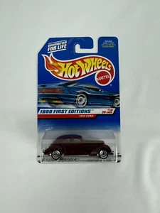 Vintage Hot Wheels 1999 First Editions 1936 Cord Dark Red Die Cast BX10HW002B - Picture 1 of 2