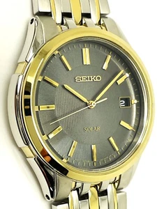 SEIKO HERRENUHR V157 0AD0 MODERN NOT-WORKING SOLAR ANALOG 50M SNE128 - Bild 1 von 6