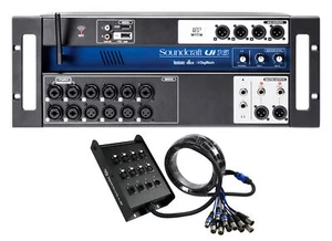 Soundcraft Ui16 Digital Mixer w/Wifi+App Control+Recording Ui 16+Snake Cable - Picture 1 of 11