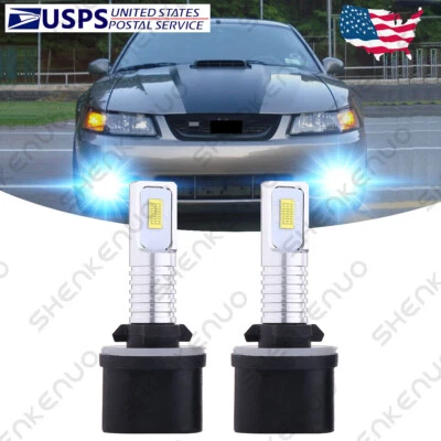 For 1999-2004 Ford Mustang GT SVT Cobra 880 LED Fog Light Bulbs Driving Lamp YHL - Image 1 of 4