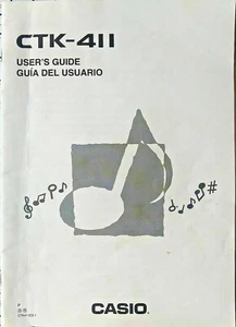 Casio CTK-411 (and CTK-431) Electronic Keyboard Original Owner's Manual Book. - Picture 1 of 3