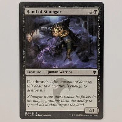 Hand of Silumgar - Dragons of Tarkir DTK Magic Card MTG - NM - Image 1 of 2