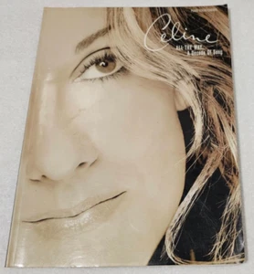 Celine Piano Vocal Chords all The Wat Un decennio di spartiti canzoni pianoforte facile GC - Foto 1 di 7