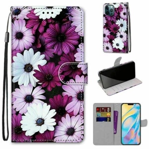Luxury Flower Flip Wallet Cover Case For S8 S9 S10 S20 S21 Note 20 A51 A10 - Picture 1 of 12