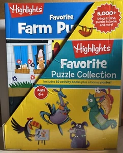 9 Highlights Children's Favorite Puzzle Books Collection NEW - Imagen 1 de 3