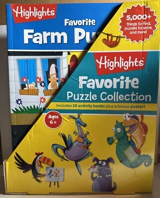 9 Highlights Children's Favorite Puzzle Books Collection    NEW - Image 1 of 3