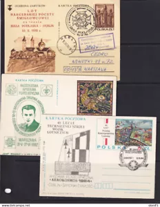Poland 1976 and up 7 PS Cards Special cancel/ Phil Exhibition15804 - Picture 1 of 2