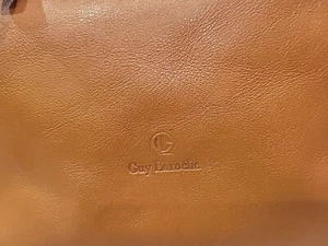 Vintage Guy Laroche Purse Brown Leather Handbag Made In Spain - Picture 1 of 6