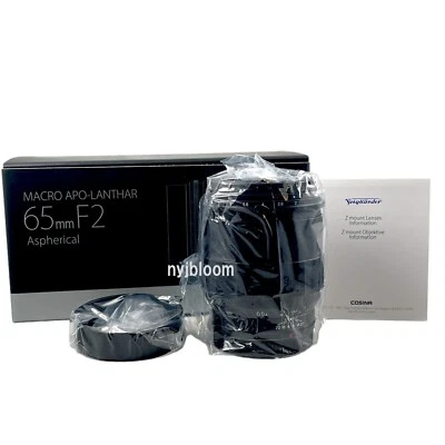 New VOIGTLANDER Macro APO-LANTHAR 65mm F2 Nikon Z Mount Lens Mirrorless Digital  - Image 1 of 4