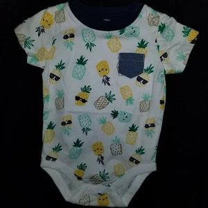 3-6M Gymboree Baby Boys' Pineapple Print 100% Cotton Romper 1PC NEW - Picture 1 of 11