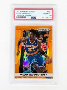 2013-14 Panini Prizm Orange Prizm #193 Iman Shumpert /60 PSA 10 New York Knicks