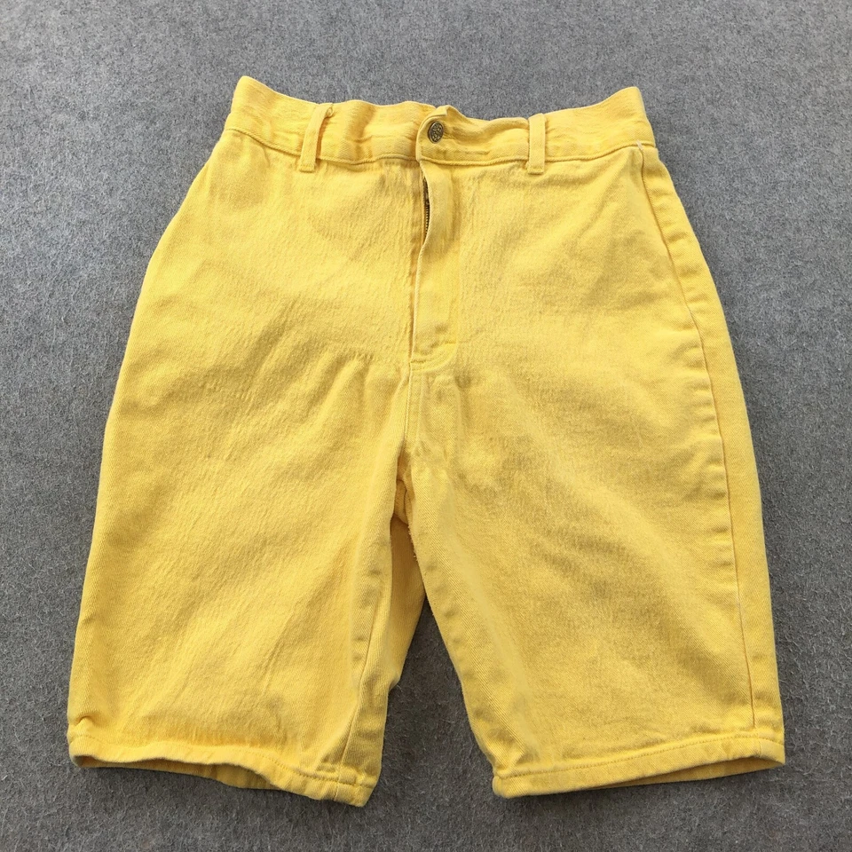 Vintage No Boundaries Shorts Womens 13 Yellow 10" Inseam Casual Surf Beach — 第 1/4 张图片