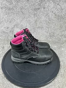 Wolverine Boots Womens Size 8.5 M Composite Toe Piper Work Black Leather - Picture 1 of 8