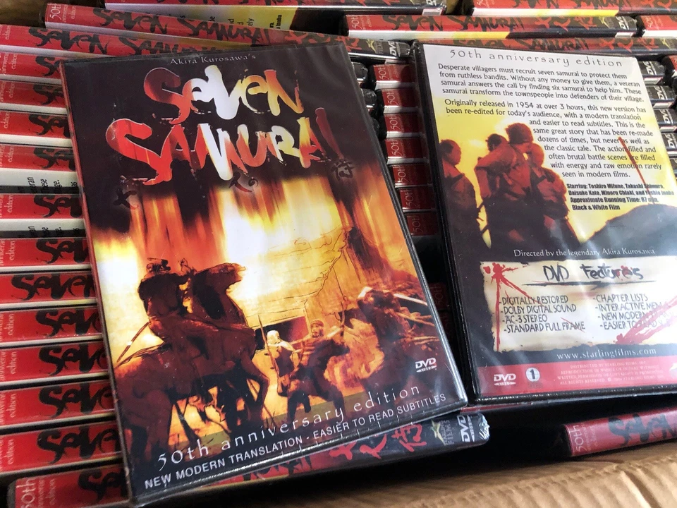 Seven Samurai 50th Anniversary (dvd 2004) Akira KUROSAWA