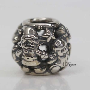 NEU AUTHENTISCH PANDORA CHARM WEIHNACHTSMANN ELFEN PERLE 791401 MIT WILDLEDER ETUI - Bild 1 von 4