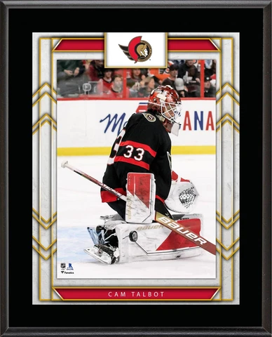 Cam Talbot Ottawa Senators 10.5" x 13" Sublimated Player Plaque Cover