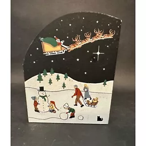 Cat's Meow Shelf Sitter And to All A Good Night American Holidays 1996 - Imagen 1 de 5