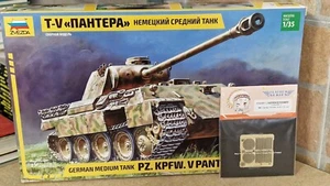 Zvezda 3678 Pz.Kpfw. V Panther (Ausf. D) German Medium Tank Scala 1:35 + PE - Foto 1 di 3