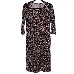Seraphine Size 8 Colorful Geometric Quarter Sleeve Midi Maternity Dress - Picture 1 of 10